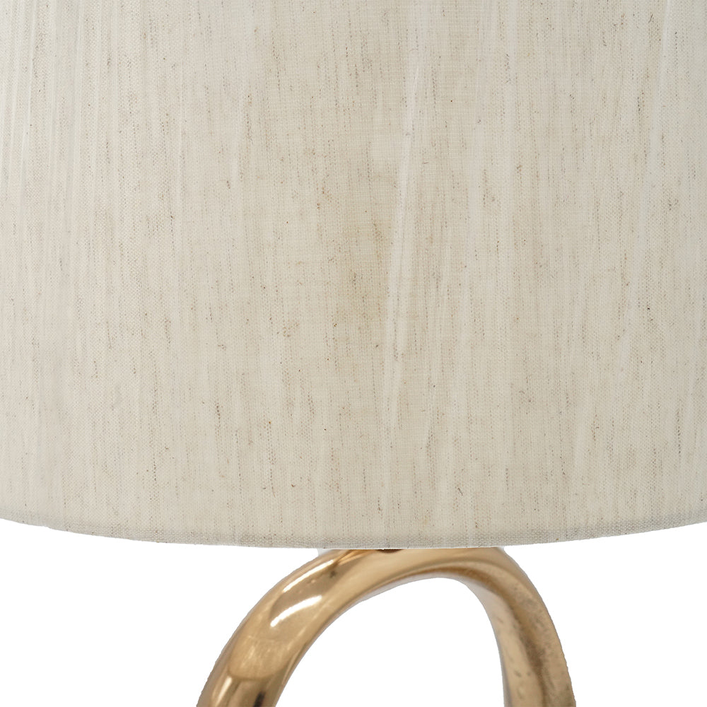 Oval Shape Metal Table Lamp - OROA
