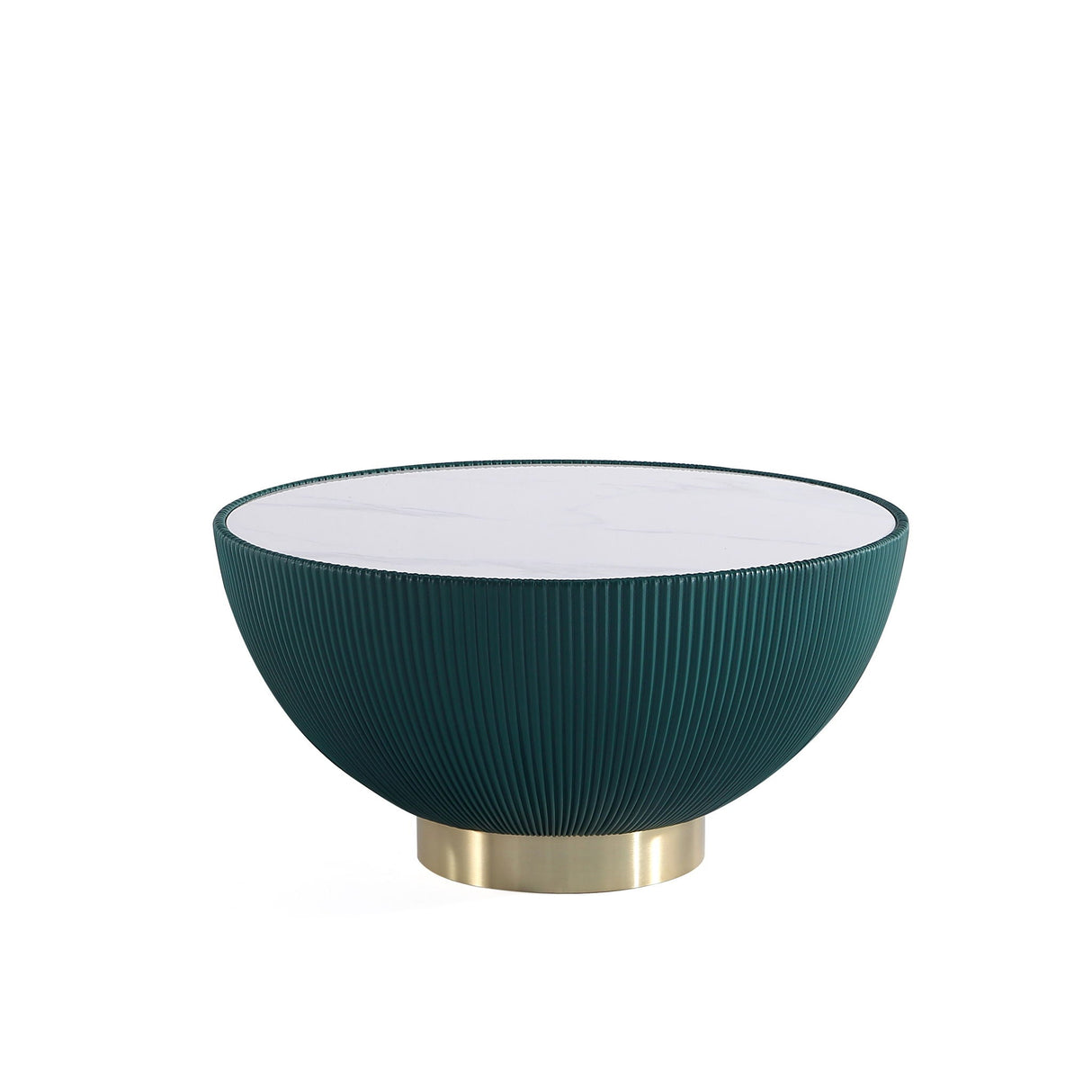 Stylish Coffee Table Round - Gold Base