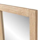 Langford Solid Reclaimed Elm Wall Mirror, Heritage Light Natural Brown - OROA Modern Furniture