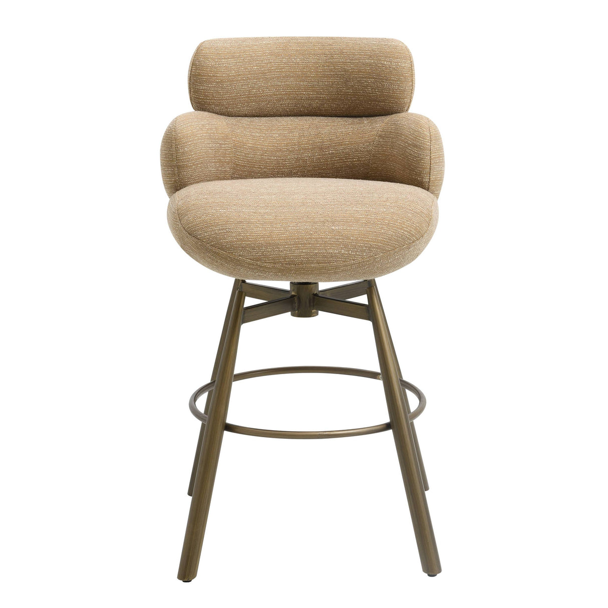 Taupe Chenille Swivel Counter Stool | Catchy