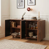 Brown Woven Pattern Sideboard 59 Inch – OROA, view 6