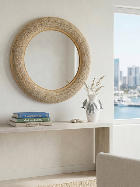 woven wall mirror