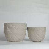 Round Concrete Planter (S/2)