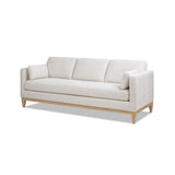 Knox Modern Farmhouse Sofa, Light Beige Chenille with Pinewood Frame - OROA Online Furniture