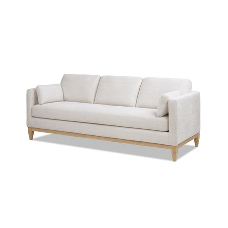 Knox Modern Farmhouse Sofa, Light Beige Chenille with Pinewood Frame - OROA Online Furniture