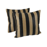 Outdoor Throw Pillows Stripe, Patio Cushions (S/2)
