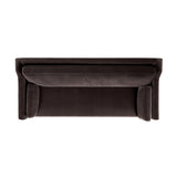 Josephine Modern Upholstered Sofa with Solid Wood Legs, Deep Brown Performance Velvet - OROA Modern Furniture