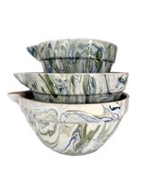 Marbled Ocean Mixing Bowls - Set of 3