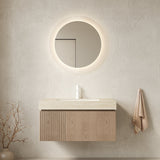 Modern Travertine Bathroom Vanity & Sink - OROA