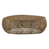 Sculptural Gold Oval Coffee Table | Catchy