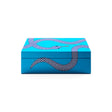 Velvet Lined Blue Lacquer Box S | Jonathan Adler Eden | Oroa.com