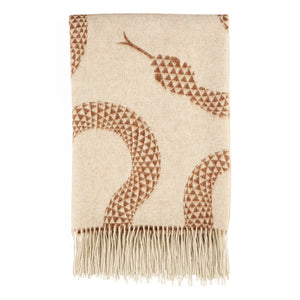 Serpent Print Wool Throw | Jonathan Adler Eden | Oroa.com