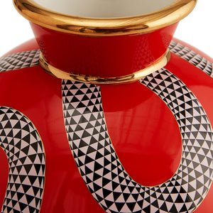 Red Porcelain Round Vase | Jonathan Adler Eden | Oroa.com