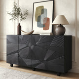 Black Woven Pattern Sideboard 59 Inch – OROA, view 4