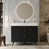36" Modern Bathroom Vanity with Sintered Stone Top | OROA
