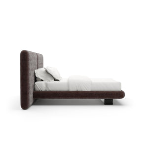   Dark Taupe 2-Panel Bed | Oroa.com