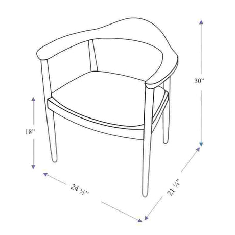 Mid-Century Modern Dining Chair - OROA