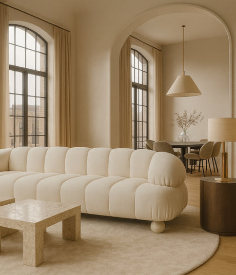 contemporary furniture look - white sofas - www.oroa.com