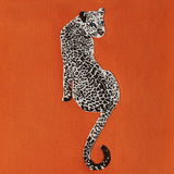 Bead Embroidered Orange Throw | Jonathan Adler Leopard | Oroa.com