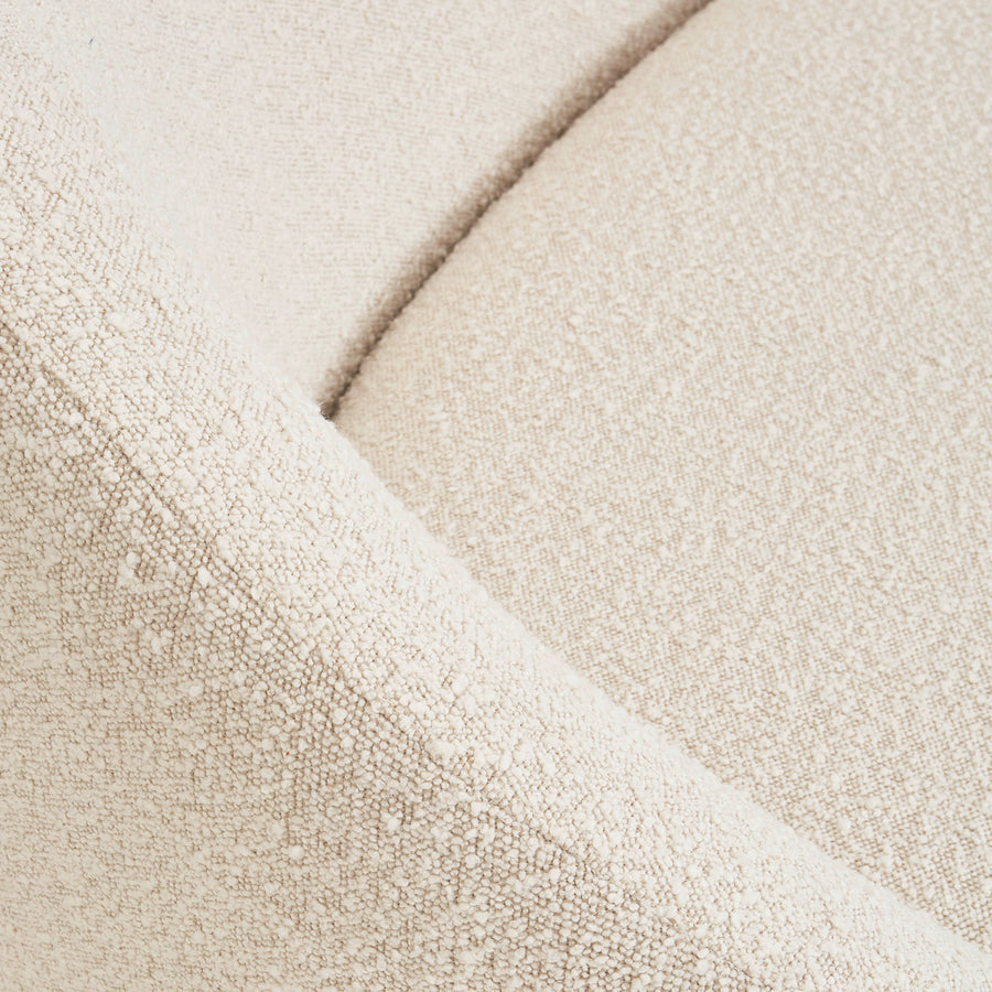 Sloped-Back Bouclé Chaise | Jonathan Adler Ether | Oroa.com