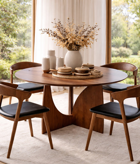 ethnicraft dining table and chairs - www.oroa.com