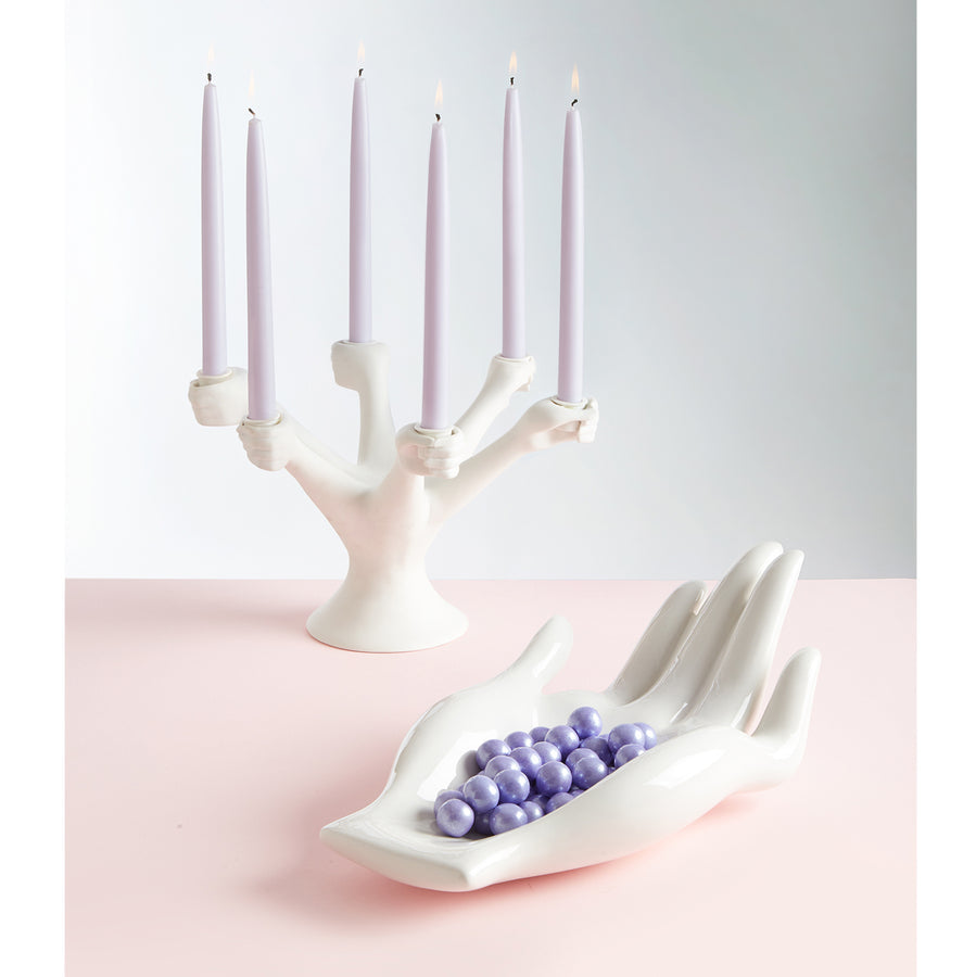 Six-Hand Porcelain Candelabra | Jonathan Adler Eve | Oroa.com