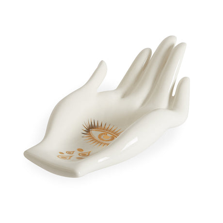 Gilded Porcelain Palm Fruit Bowl | Jonathan Adler Eve | Oroa.com