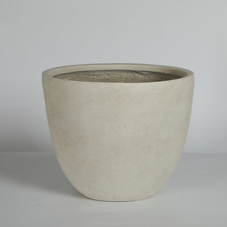 Round Concrete Planter (S/2), Large Outdoor Indoor/Outdoor