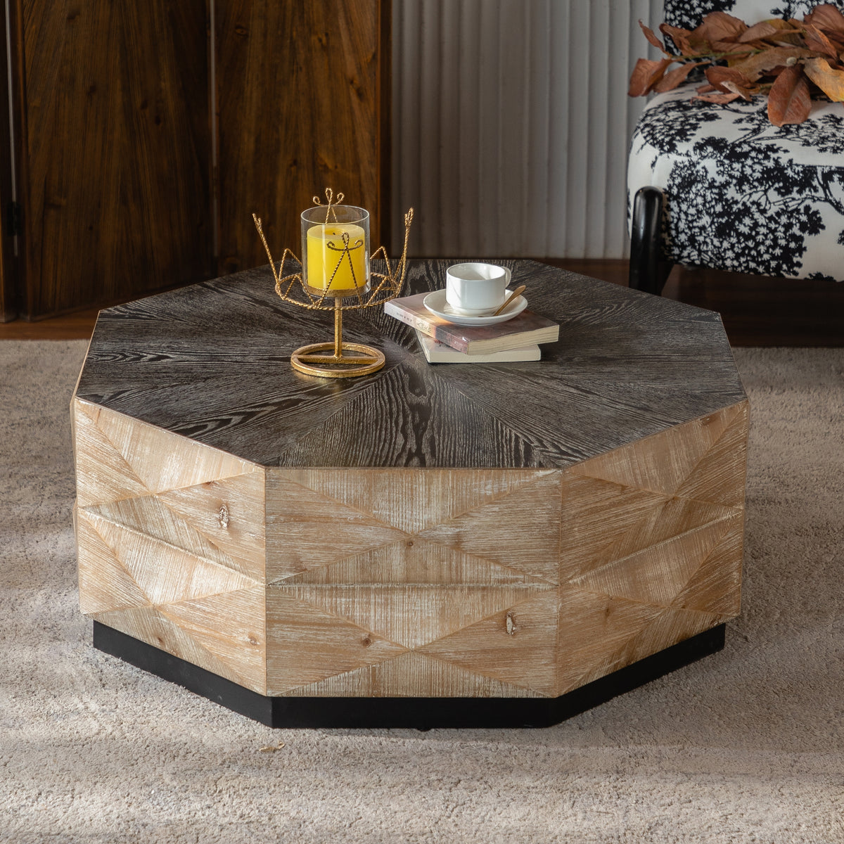 Geometric Retro Style Coffee Table | Maison Naturelle