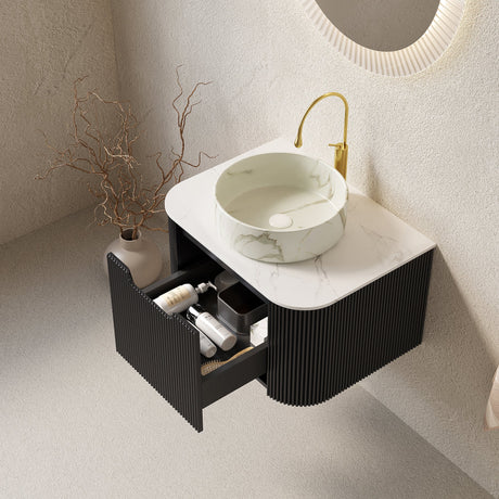 Floating Modern Bathroom Vanity & Sink - OROA