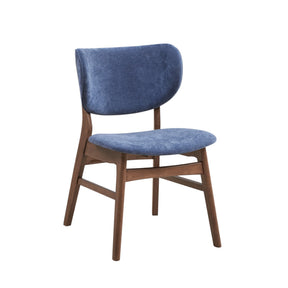 Akoya Blue Velvet Dining Chairs, Set of 2 - Catchy