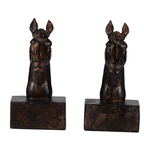 Sculptural Horse Bookends (S/2)