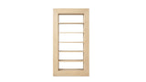 Ellis Open Back Wood Display Shelf, Brushed White Reclaimed Pine - OROA Online Furniture