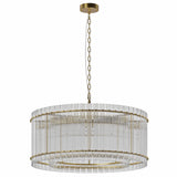 Modern Gold Round 8-Light Crystal Chandelier - OROA