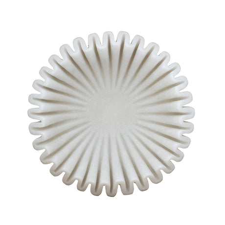 Wavy Sand bowl - White Finish