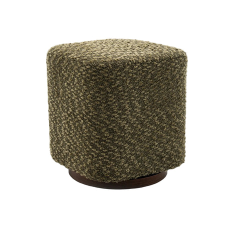 Olive Patterned Swivel Vanity Stool - Catchy