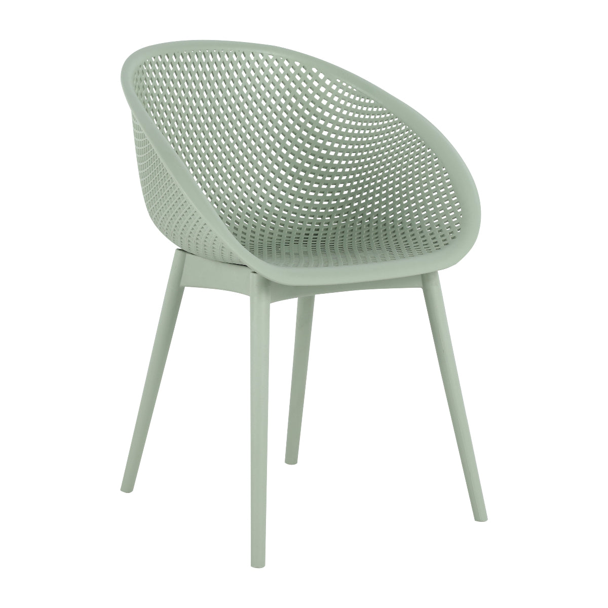 Pale Green Woven Indoor-Outdoor Chair Set of 2 | Catchy