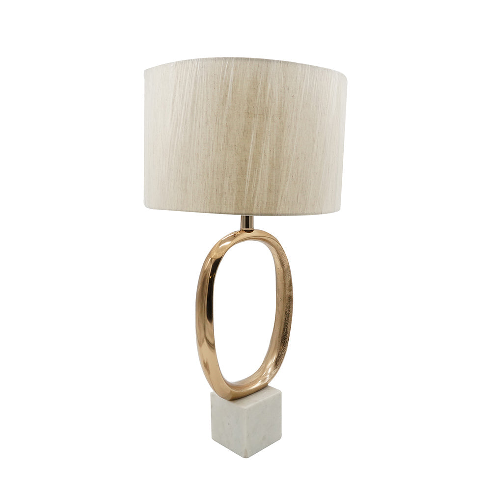 Oval Shape Metal Table Lamp - OROA