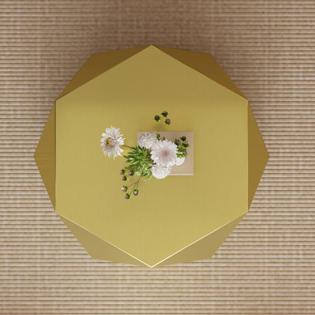 Gold Faceted Diamond Coffee Table | Catchy