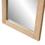 Langford Solid Reclaimed Elm Wall Mirror, Heritage Light Natural Brown - OROA Modern Furniture