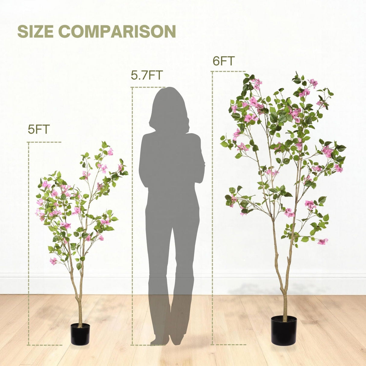 Artificial Bougainvillea Tree - Natural Look