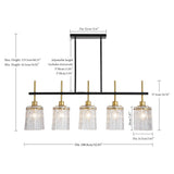 Modern Farmhouse 5-Light Dining Room Chandelier