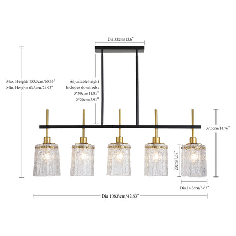Modern Farmhouse 5-Light Dining Room Chandelier