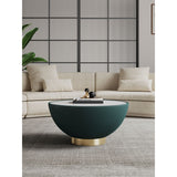 Stylish Coffee Table Round - Gold Base