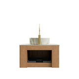 Modern Bathroom Vanity With Ceramic Sink and Floating Cabinet - OROA