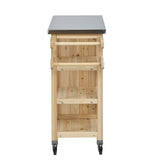 Foldable Outdoor Kitchen Island Patio Kitchen Island - Wood
