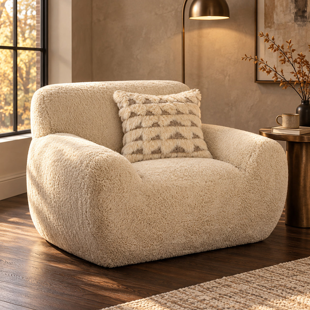 Faux Fur Lounge Chair - OROA