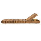 Lounge Chaise Set, Acacia Solid Wood - OROA