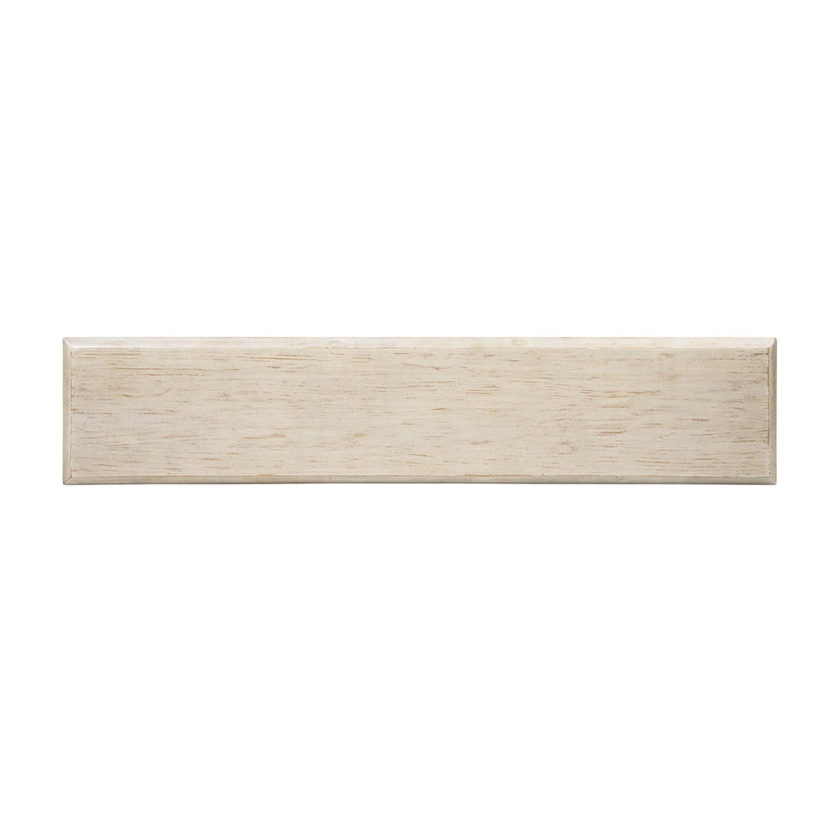 Veda Whitewashed Reclaimed Pine Geometric Console Table with Slim Stacked Legs - OROA Modern Furniture