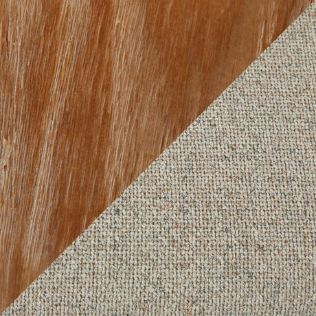 Oatmeal Fabric Swivel Dining Chair with Whitewashed Wood — wood and upholstery close-up
